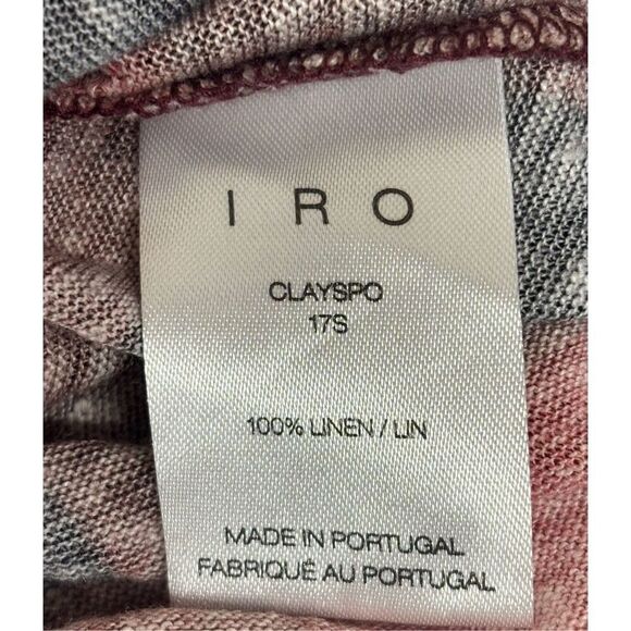 IRO ALESSIO TEE in BUFFALO CHECK in Red & Black NWT Size Small - Picture 9 of 9